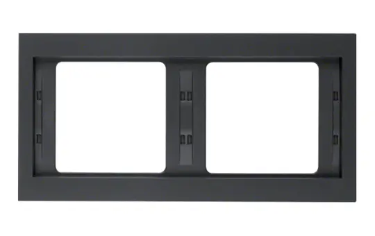 BERKER 13637006 Abdeckrahmen K.1 2-fach, waagerecht | anthrazit matt