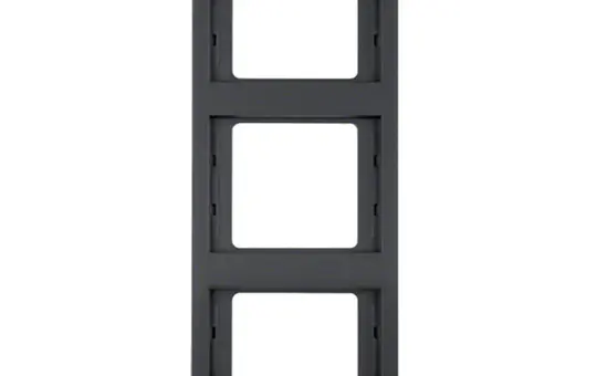 BERKER 13337006 Abdeckrahmen K.1 3-fach, senkrecht | anthrazit matt