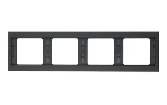 BERKER 13837006 Abdeckrahmen K.1 4-fach, waagerecht | anthrazit matt