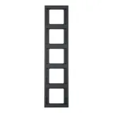 BERKER 13537006 Abdeckrahmen K.1 5-fach, senkrecht | anthrazit matt