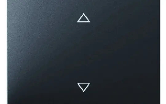 BERKER 14057106 beschr. Wippe K.1/K.5 1-fach, Pfeile | anthrazit matt