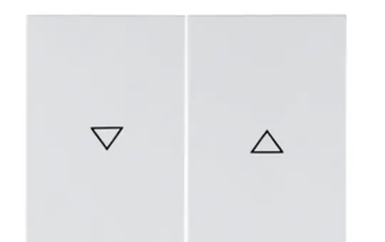 BERKER 14357109 Jalousiewippe K.1 2-fach | polarweiß glänzend