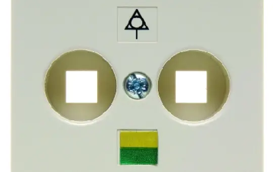 BERKER 140302 Abdeckung Potentialausgleichsdose Arsys 2-fach | weiß glänzend