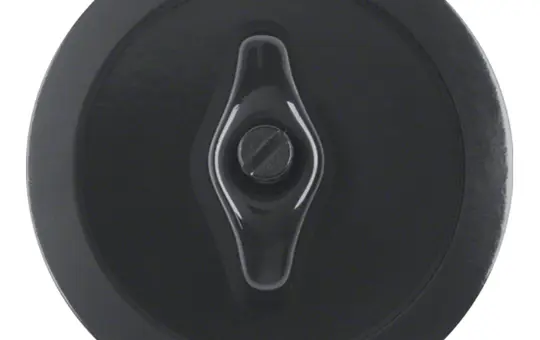 BERKER 164701 Zentralstück mit Knebel 1930 Kunststoff | schwarz glänzend