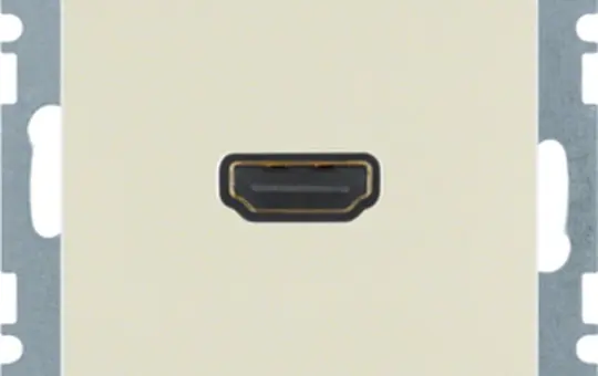 BERKER 3315438982 High Definition Anschlussdose S.1/B.3/B.7 90° Steckanschluss | weiß glänzend