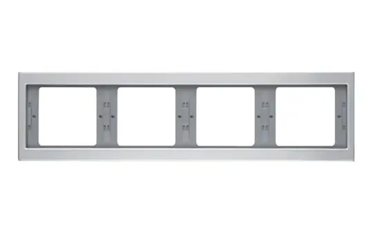 BERKER 13837003 Abdeckrahmen K.5 4-fach, waagerecht | aluminium eloxiert