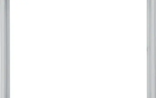 BERKER 11091404 Zwischennrahmen S.1/B.3/B.7 50x50 mm, Schriftfeld einrastbar | aluminium matt