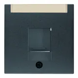 BERKER 11701606 UAE-Zentralstück S.1/B.3/B.7 1-fach, Schriftfeld | anthrazit matt