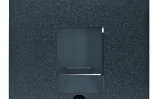 BERKER 11701606 UAE-Zentralstück S.1/B.3/B.7 1-fach, Schriftfeld | anthrazit matt