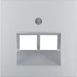 BERKER 14091404 Netzwerkabdeckung S.1/B.3/B.7 2-fach | aluminium matt