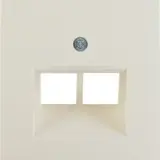 BERKER 14098982 Netzwerkabdeckung S.1/B.3/B.7 2-fach | weiß glänzend