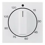 BERKER 16338989 Zeitschaltuhrabdeckung S.1/B.3/B.7 120 Minuten | polarweiß glänzend