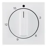 BERKER 16321909 Zeitschaltuhrabdeckung S.1/B.3/B.7 15 Minuten | polarweiß matt