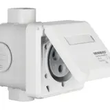 BERKER 578601 CEE-Steckdose UP 3-polig, 32 A, Klappdeckel | polarweiß