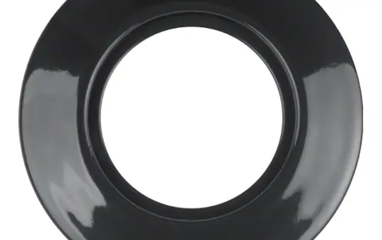 BERKER 138165 Abdeckrahmen 1930 Porzellan 1-fach | schwarz glänzend