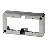 BERKER 10309004 Aufputzrahmen Arsys 2-fach | edelstahl lackiert