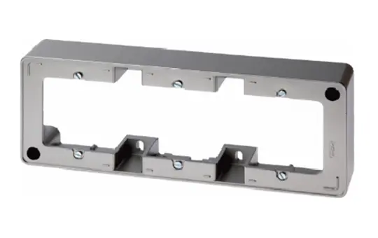 BERKER 10319004 Aufputzrahmen Arsys 3-fach | edelstahl lackiert