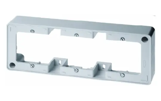 BERKER 10310069 Aufputzrahmen Arsys 3-fach | polarweiß glänzend