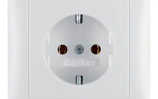 BERKER 47429909 SCHUKO-Steckdose komplett S.1/B.3/B.7 1-fach | polarweiß matt