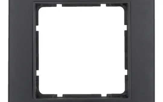 BERKER 10113005 Abdeckrahmen B.3 1-fach | alu schwarz/anthrazit matt aluminium eloxiert