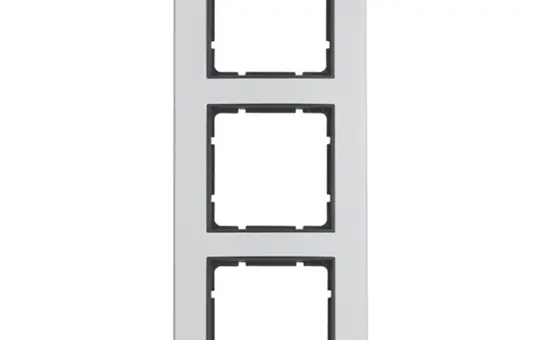 BERKER 10133004 Abdeckrahmen B.3 3-fach | aluminium/anthrazit matt