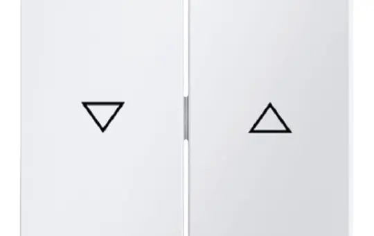 BERKER 16256089 Jalousiewippe Serie Q 2-fach | polarweiß samt