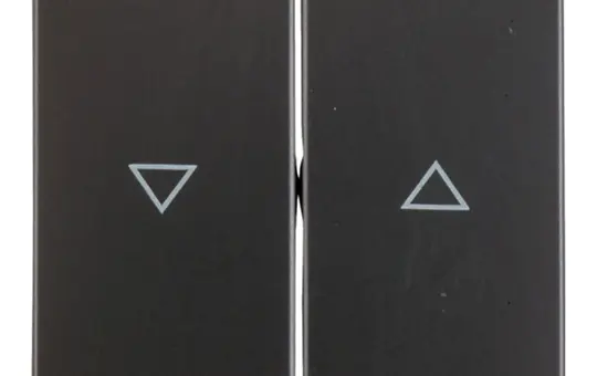 BERKER 16256086 Jalousiewippe Serie Q 2-fach | anthrazit samt