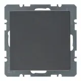 BERKER 10096086 Blindabdeckung Q.1/Q.3 Standard | anthrazit samt
