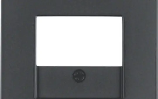 BERKER 10336086 Telefonabdeckung Serie Q Standard | anthrazit samt