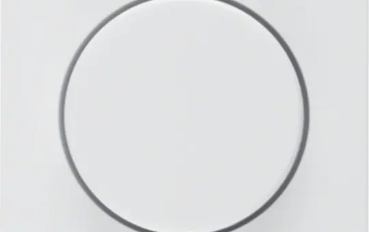 BERKER 11376089 Drehdimmerabdeckung Q.1/Q.3 Standard | polarweiß samt