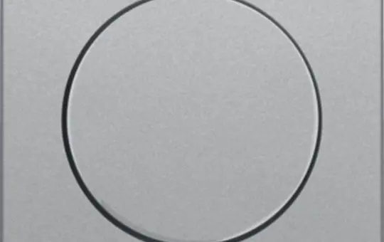 BERKER 11376084 Drehdimmerabdeckung Q.1/Q.3 Standard | alu samt