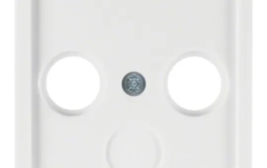 BERKER 12036089 Antennenabdeckung Q.1/Q.3 2/3-fach | polarweiß samt