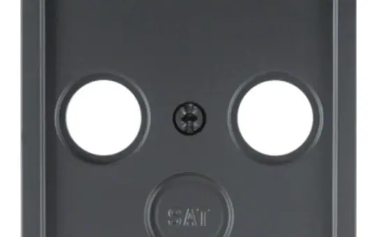 BERKER 12036086 Antennenabdeckung Q.1/Q.3 2/3-fach | anthrazit samt