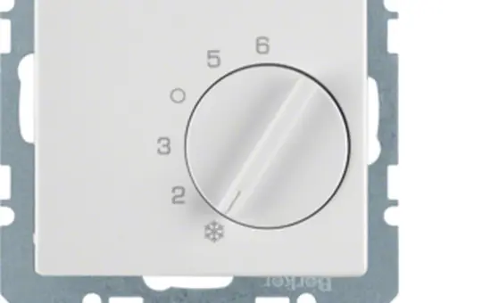 BERKER 20266089 UP-Temperaturregler Q.1/Q.3 Wechsler, 230 V | polarweiß matt