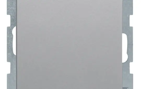 BERKER 47516084 SCHUKO-Steckdose Q.1/Q.3 IP44, Berührungsschutz, Klappdeckel | alu samt