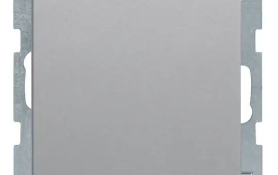 BERKER 47516064 SCHUKO-Steckdose Q.1/Q.3 Klappdeckel | alu samt