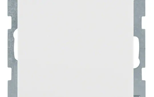 BERKER 47516069 SCHUKO-Steckdose Q.1/Q.3 Klappdeckel | polarweiß samt