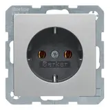 BERKER 47436084 SCHUKO-Steckdose Q.1/Q.3 Standard | alu samt