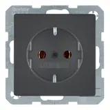 BERKER 47436086 SCHUKO-Steckdose Q.1/Q.3 Standard | anthrazit samt