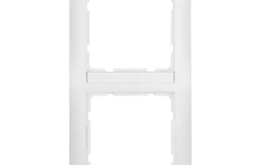 BERKER 10129919 beschr. Abdeckrahmen S.1 2-fach, senkrecht | polarweiß matt