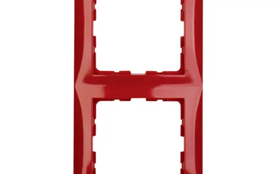BERKER 10128962 Abdeckrahmen S.1 2-fach | rot glänzend