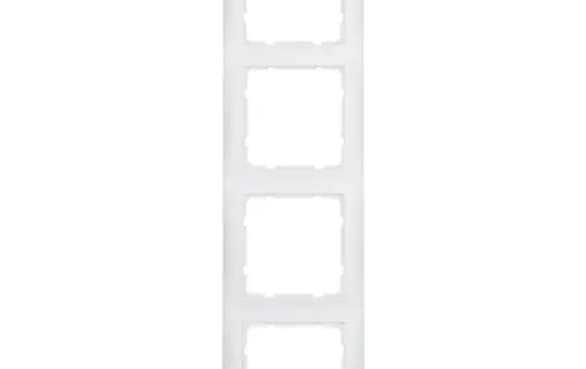 BERKER 10149909 Abdeckrahmen S.1 4-fach | polarweiß matt