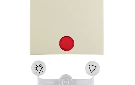 BERKER 16218982 beschr. Kontrollwippe Serie S.1/B.3/B.7 1-fach | weiß glänzend