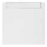 BERKER 16261909 beschr. Wippe S.1/B.3/B.7 1-fach, Schriftfeld | polarweiß matt