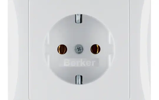 BERKER 47428989 SCHUKO-Steckdose komplett S.1/B.3/B.7 1-fach | polarweiß glänzend