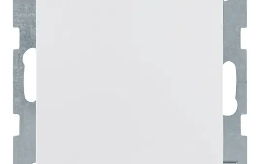 BERKER 47518989 SCHUKO-Steckdose S/B Klappdeckel | polarweiß glänzend