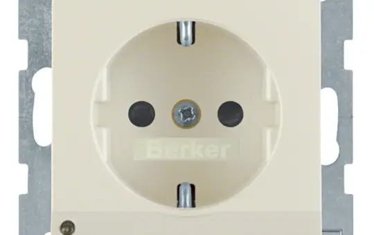 BERKER 41098982 SCHUKO-Steckdose S/B Orientierungslicht | weiß glänzend