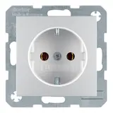 BERKER 47431404 SCHUKO-Steckdose S/B Standard | aluminium matt