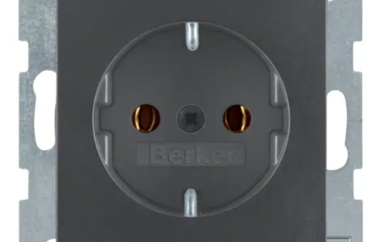 BERKER 47431606 SCHUKO-Steckdose S/B Standard | anthrazit matt