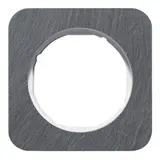 BERKER 10112389 Abdeckrahmen R.1 1-fach | schiefer anthrazit/polarweiß glänzend